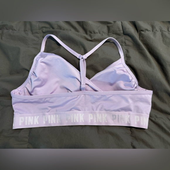 NWT PINK Sport Gym to Swim Bodywrap Top in Cabana Purple - Picture 2 of 5